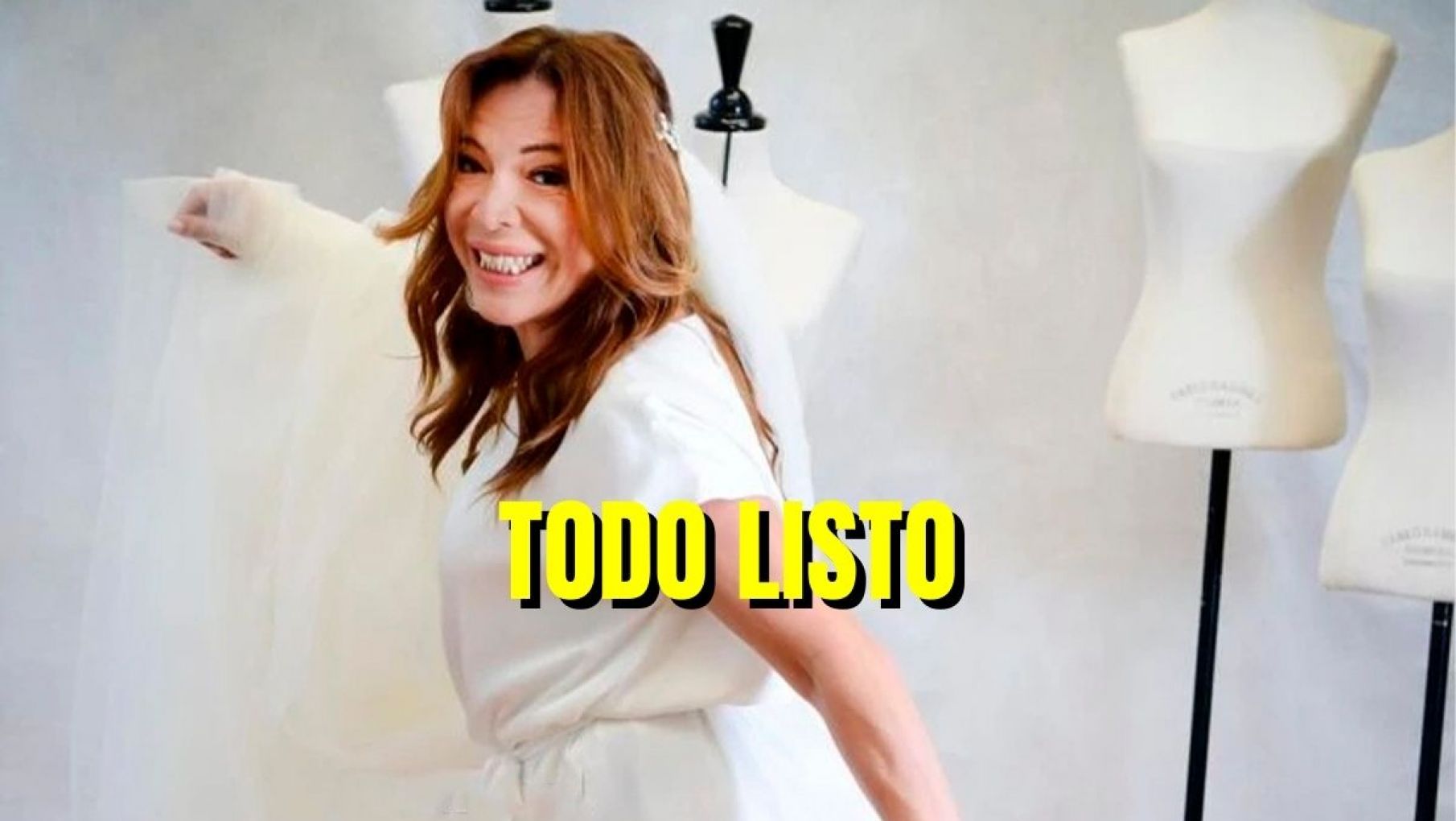 Lizy Tagliani mostró su vestido de novia a horas de su casamiento